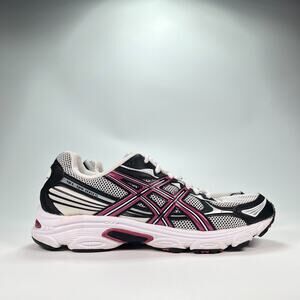 ASICS GEL-Galaxy 5 White Black Athletic Running Shoes Sneakers T281N Womens Sz 9